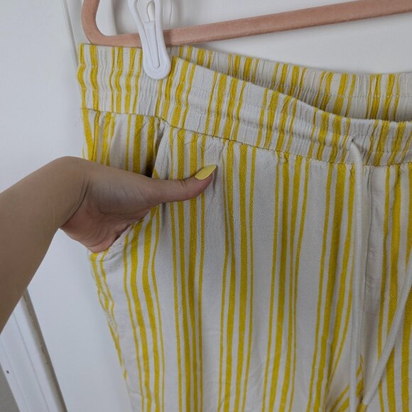 Torrid | Yellow Striped Drawstring Lounge Pants Size 3R - Picture 5 of 9